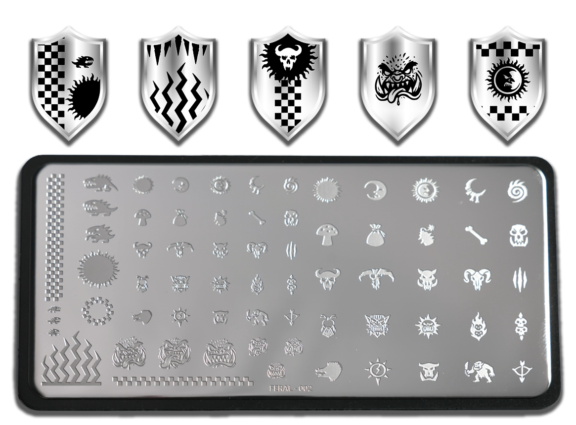 Feral 002 Stampin' Plate