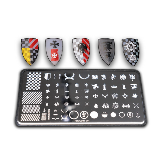 Heraldry(001) Stampin' Plate
