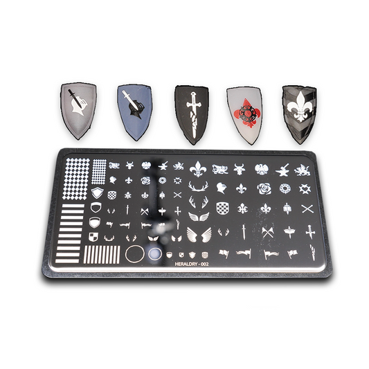 Heraldry(002) Stampin' Plate